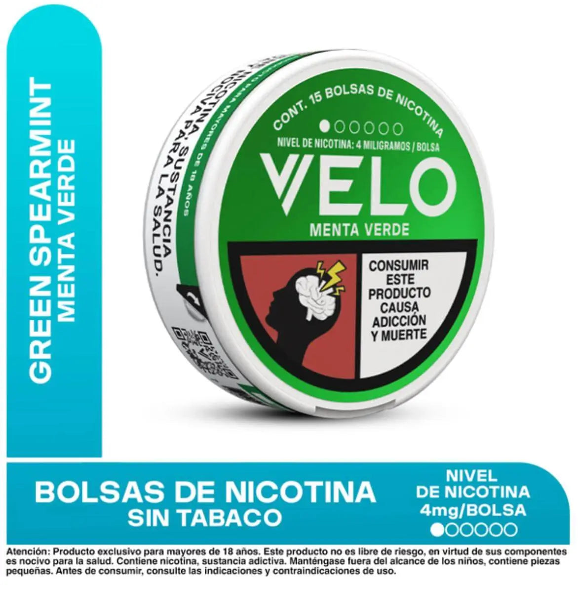 Pouches de nicotina VELO 4mg 